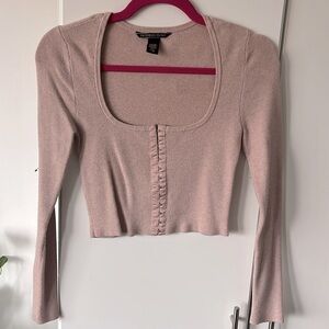VS sweater crop-top